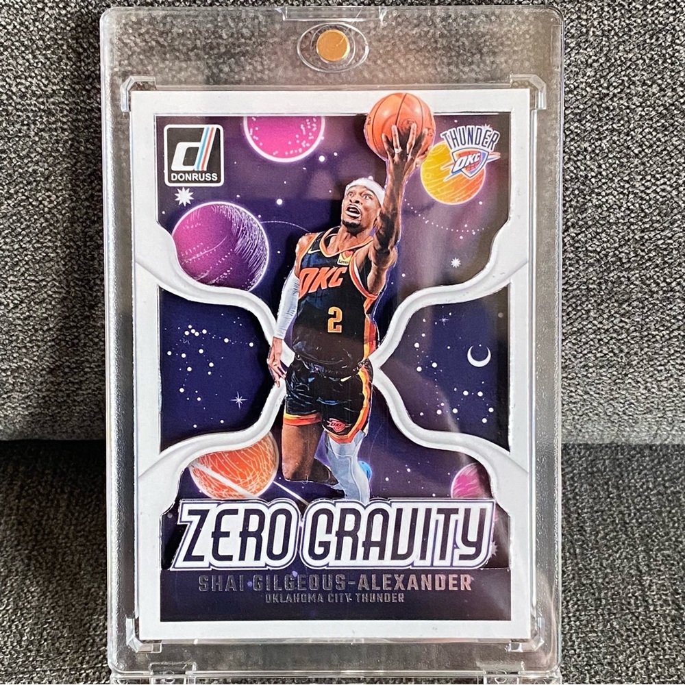 Custom 3D Shadowbox Floater-  Zero Gravity Shai Gilgeous-Alexander #2 Thunder